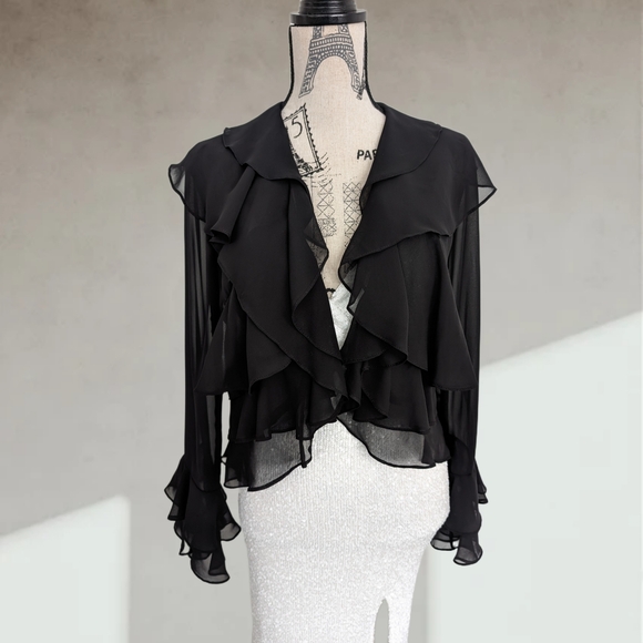 Garden party elegant cover up cardigan - Picture 1 of 7